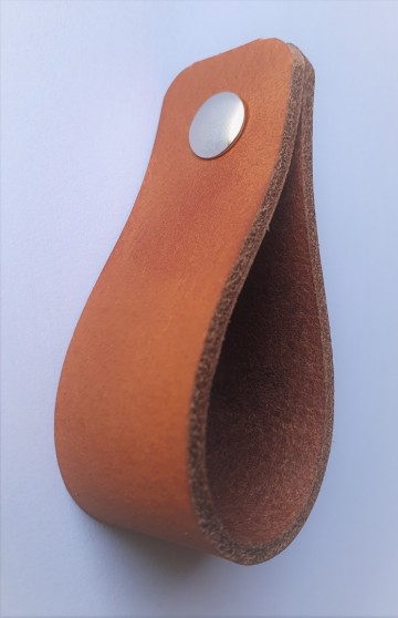 Voorbeeld lus met boekschroef zilverkleurig