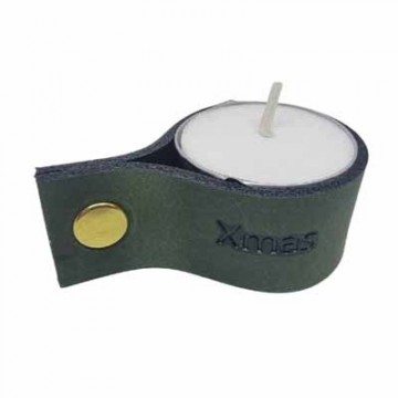 Waxinelichtje groen Xmas