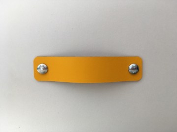 Leren handgreep Zomer geel 3x14 1