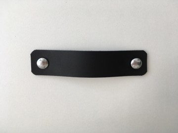 Leren handgreep Zwart 3x14 1 0