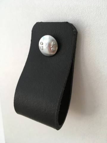 Leren lus Zwart 3x14 4